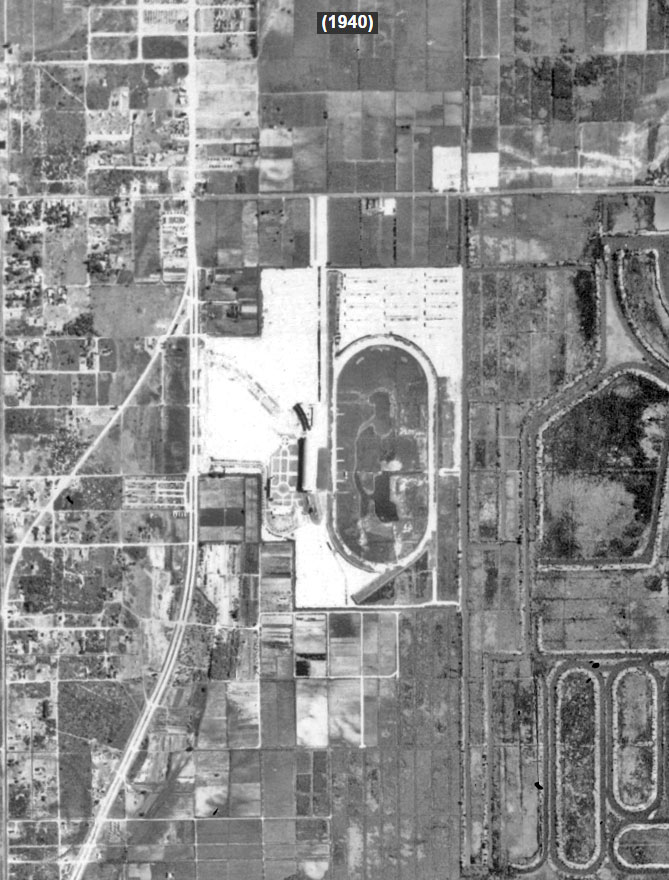 Historic view of Gulfstream Park in Florida