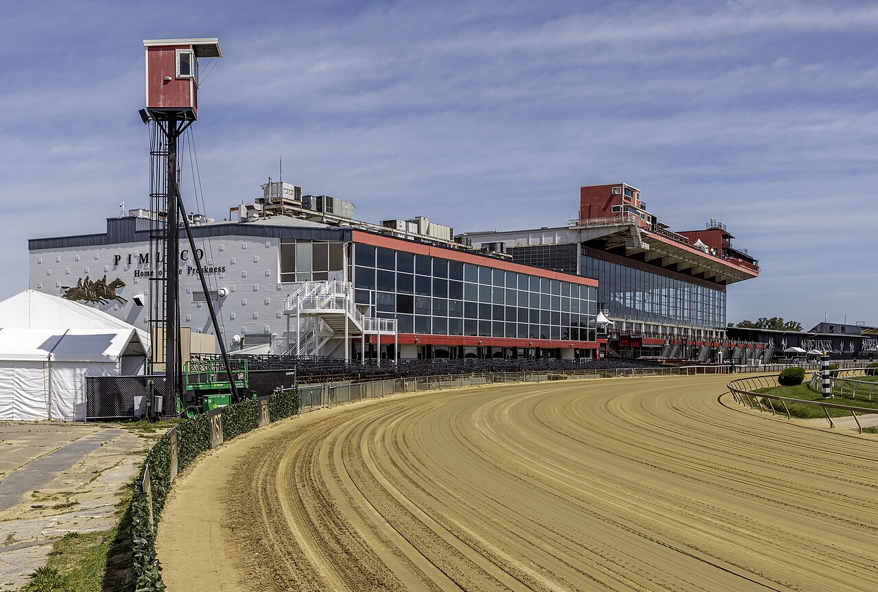 Pimlico Race Course clubhouse and grandstands, Baltimore, Maryland